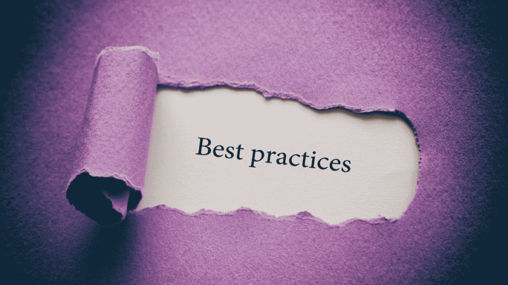 Implementation Best Practices